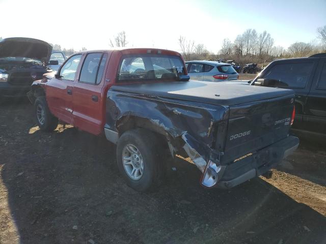 1B7GG2AN21S112384 - 2001 DODGE DAKOTA QUA RED photo 2