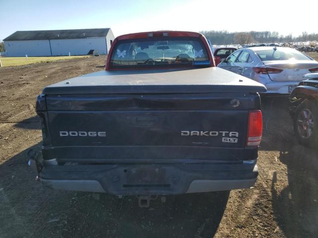 1B7GG2AN21S112384 - 2001 DODGE DAKOTA QUA RED photo 6