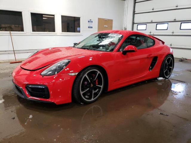 WP0AB2A87FK180816 - 2015 PORSCHE CAYMAN S RED photo 1