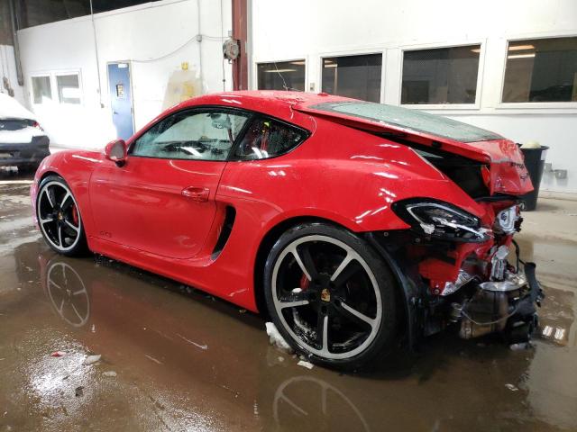 WP0AB2A87FK180816 - 2015 PORSCHE CAYMAN S RED photo 2