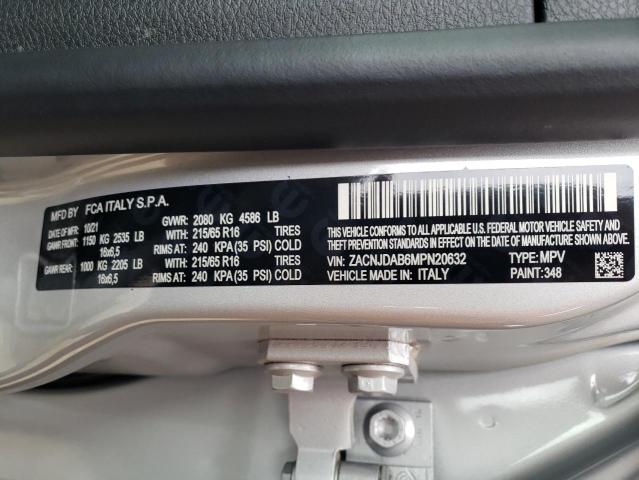 ZACNJDAB6MPN20632 - 2021 JEEP RENEGADE S Gümüş foto 12