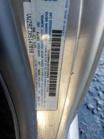 3VWCC21C5YM460091 - 2000 VOLKSWAGEN NEW BEETLE 银色 照片 12