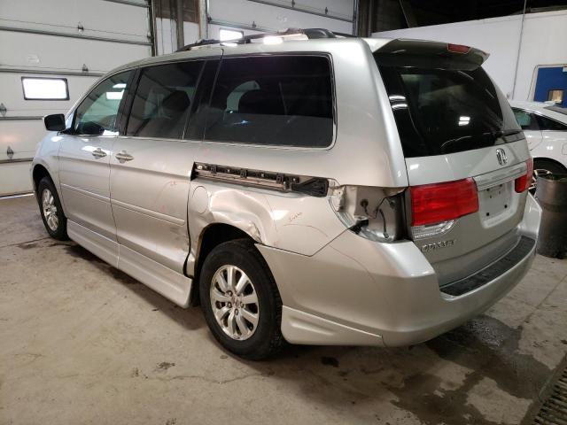 5FNRL38489B046312 - 2009 HONDA ODYSSEY EX SILVER photo 2