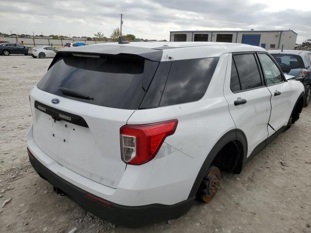 1FM5K8AC7MNA08897 - 2021 FORD EXPLORER P WHITE photo 3