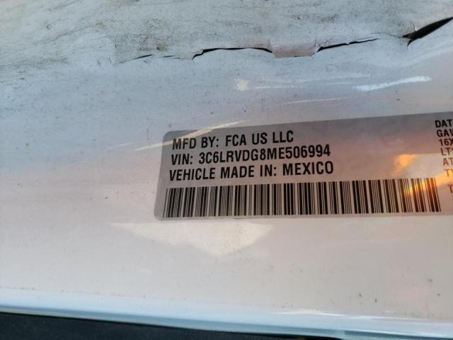 3C6LRVDG8ME506994 - 2021 RAM PROMASTER WHITE photo 13