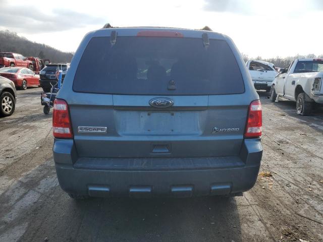 1FMCU5K3XAKA73321 - 2010 FORD ESCAPE HYB BLUE photo 6