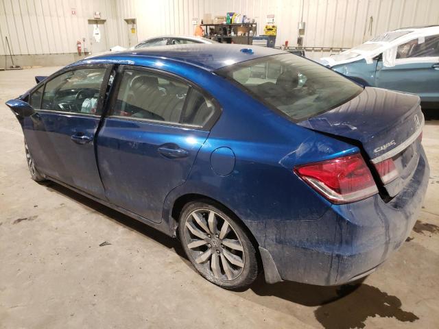 2HGFB2F76FH049827 - 2015 HONDA CIVIC SE BLUE photo 2