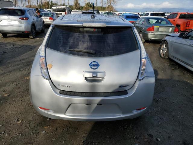 JN1AZ0CP3CT025385 - 2012 NISSAN LEAF SV SILVER photo 6