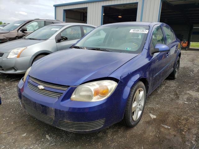 1G1AL55F377****** - 2007 CHEVROLET COBALT BLUE photo 2