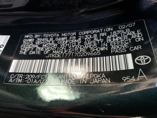 JTKDE177170209665 - 2007 TOYOTA SCION TC GRAY photo 13