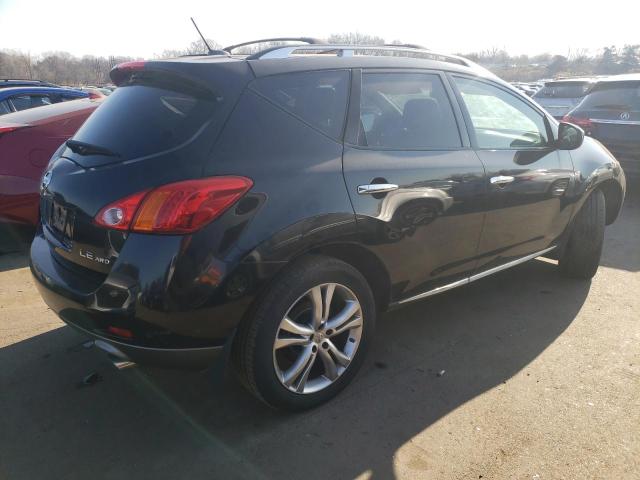 JN8AZ18WX9W112554 - 2009 NISSAN MURANO S BLACK photo 3