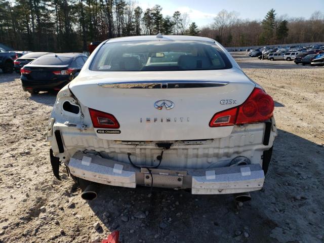 JN1DV6AR6BM650906 - 2011 INFINITI G25 WHITE photo 6