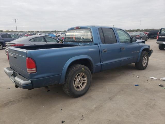 1B7HL38X32S558431 - 2002 DODGE DAKOTA QUA BLUE photo 3