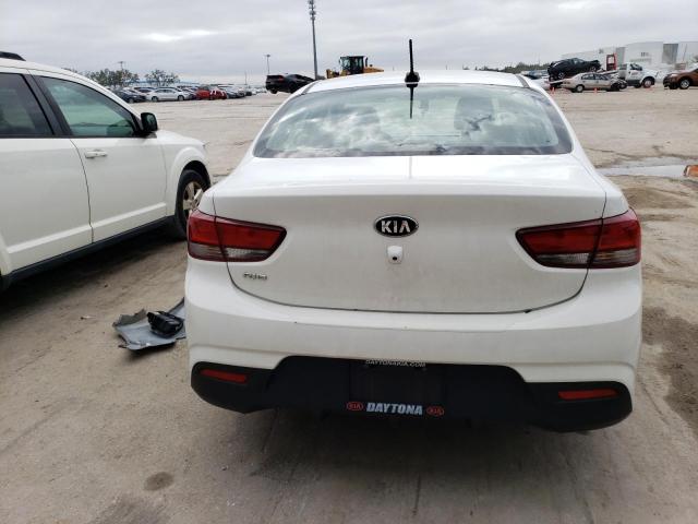 3KPA24AB7KE223152 - 2019 KIA RIO S WHITE photo 6