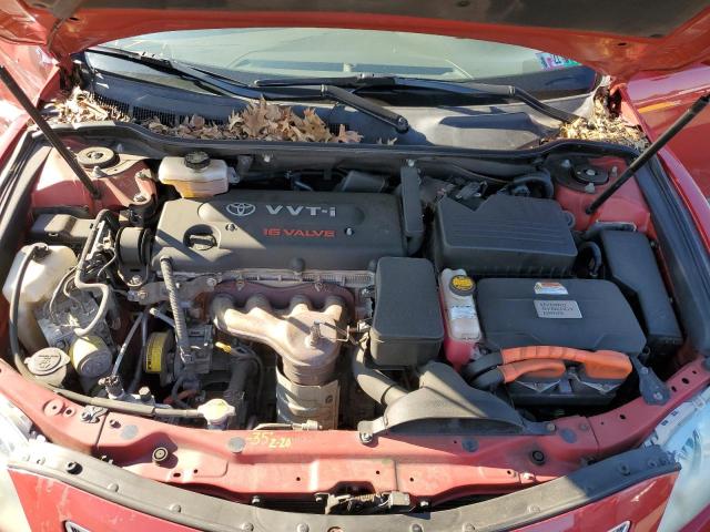 4T1BB46K77U014124 - 2007 TOYOTA CAMRY HYBR RED photo 11