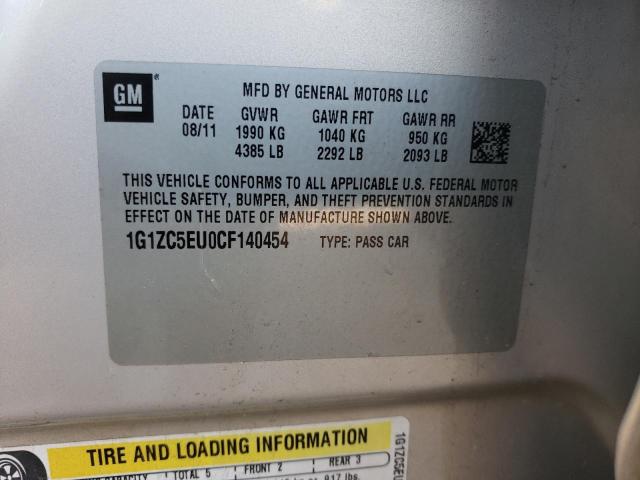 1G1ZC5EU0CF140454 - 2012 CHEVROLET MALIBU 1LT 米色 照片 12