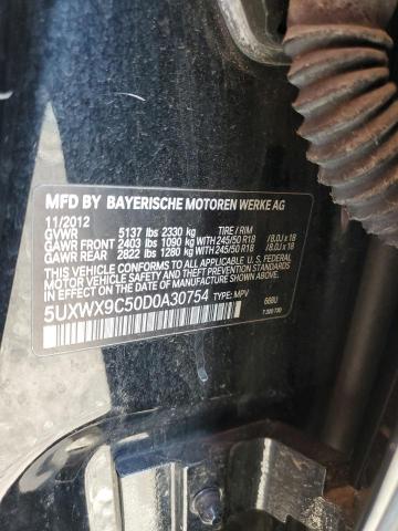 5UXWX9C50D0A30754 - 2013 BMW X3 XDRIVE2 BLACK photo 13