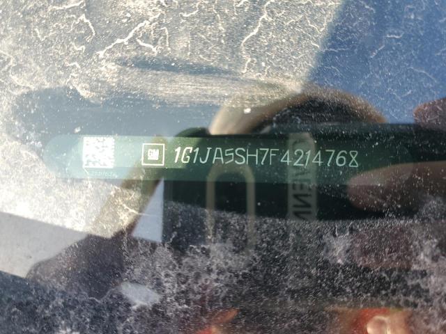 1G1JA5SH7F4214768 - 2015 CHEVROLET SONIC LS WHITE photo 12