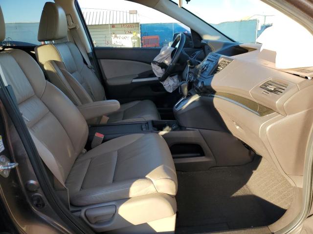 2HKRM4H74EH691533 - 2014 HONDA CR-V EXL GRAY photo 5