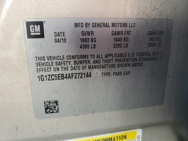 1G1ZC5EB4AF272144 - 2010 CHEVROLET MALIBU 1LT 棕色 照片 12