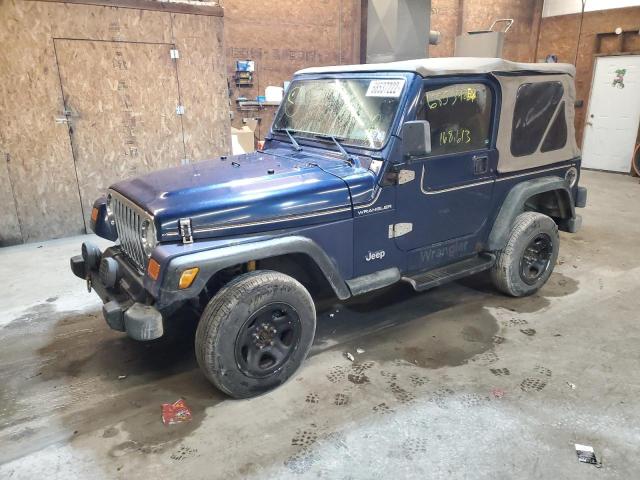 1J4FA29P6YP718328 - 2000 JEEP WRANGLER / BLUE photo 1