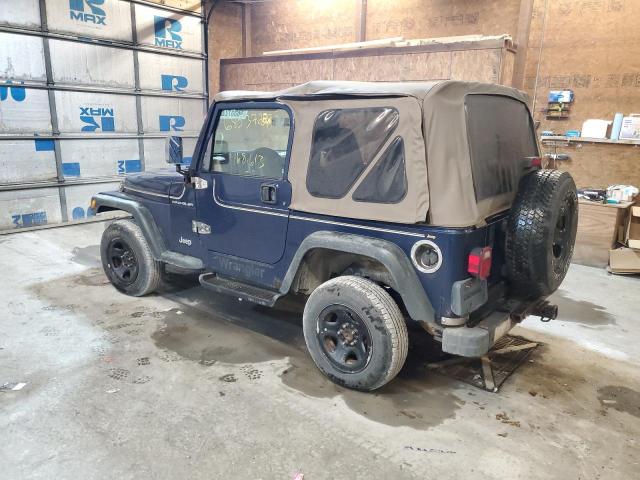 1J4FA29P6YP718328 - 2000 JEEP WRANGLER / BLUE photo 2