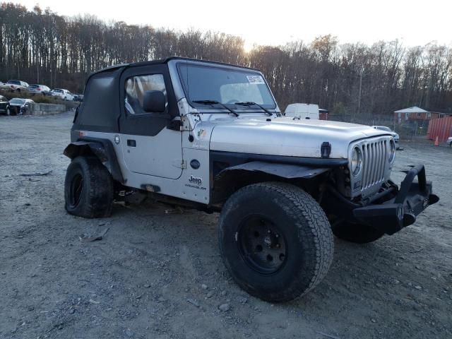 1J4FA39S15P352820 - 2005 JEEP WRANGLER X GRAY photo 4