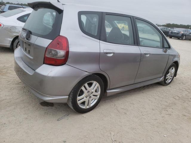 JHMGD37637S056672 - 2007 HONDA FIT S SILVER photo 3