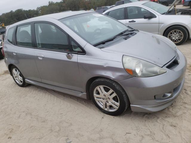 JHMGD37637S056672 - 2007 HONDA FIT S SILVER photo 4