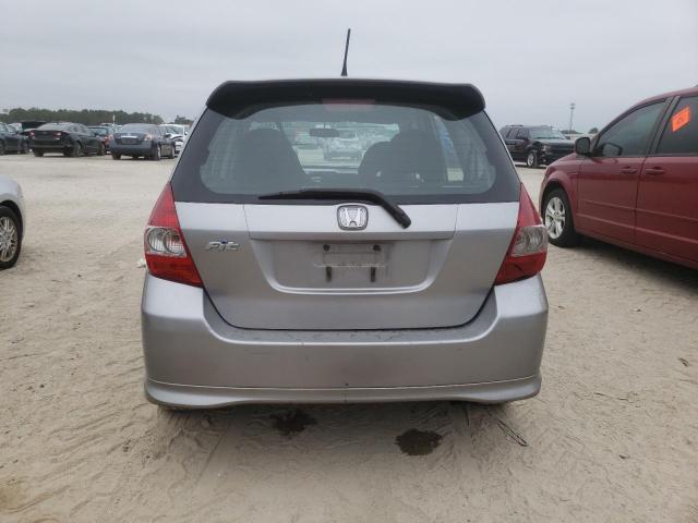 JHMGD37637S056672 - 2007 HONDA FIT S SILVER photo 6