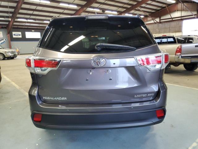 5TDDKRFH8ES036262 - 2014 TOYOTA HIGHLANDER GRAY photo 6