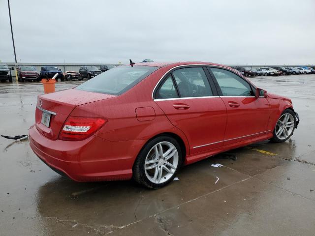 WDDGF4HBXER311793 - 2014 MERCEDES-BENZ C 250 RED photo 3