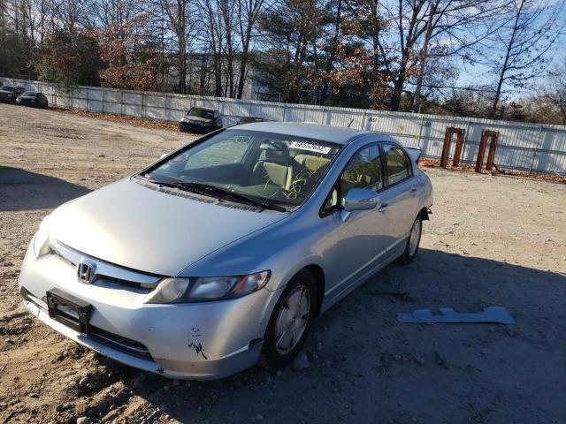 JHMFA362X8S002984 - 2008 HONDA CIVIC HYBR GRAY photo 1