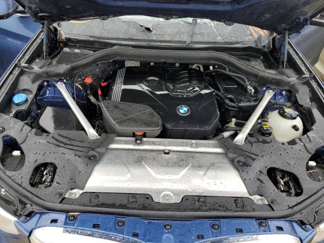 5UXTY3C04L9B89899 - 2020 BMW X3 SDRIVE3 BLUE photo 12