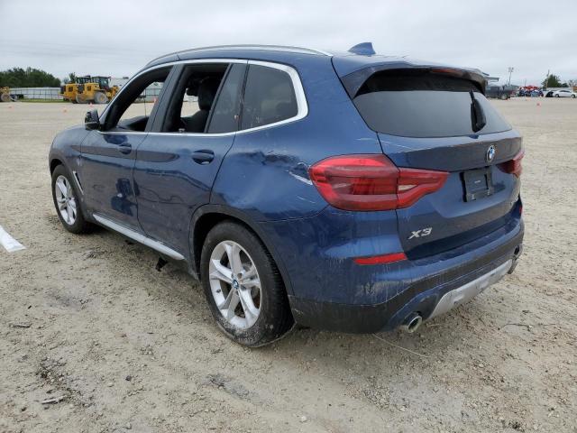 5UXTY3C04L9B89899 - 2020 BMW X3 SDRIVE3 BLUE photo 2