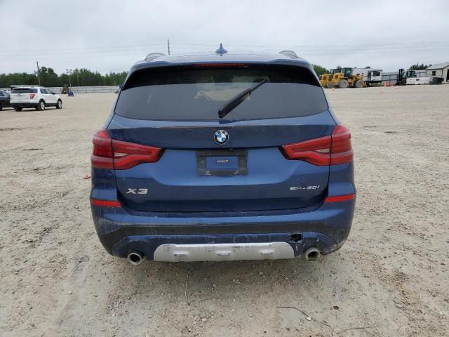 5UXTY3C04L9B89899 - 2020 BMW X3 SDRIVE3 BLUE photo 6