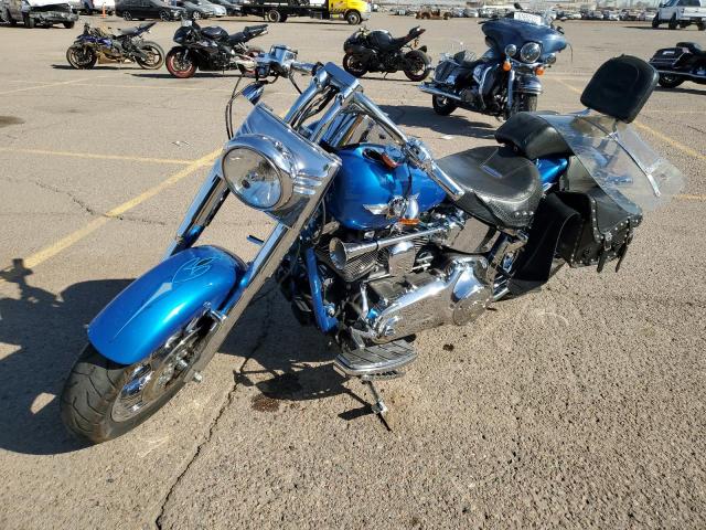 1HD1BX5119Y034177 - 2009 HARLEY-DAVIDSON FLSTF BLUE photo 2