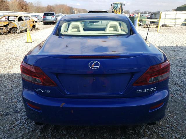 JTHFF2C2XA2513343 - 2010 LEXUS IS 250 BLUE photo 6