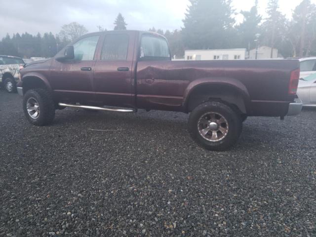 1D7KU28D24J189739 - 2004 DODGE RAM 2500 S BURGUNDY photo 2