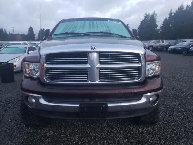 1D7KU28D24J189739 - 2004 DODGE RAM 2500 S BURGUNDY photo 5