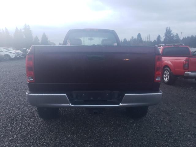 1D7KU28D24J189739 - 2004 DODGE RAM 2500 S BURGUNDY photo 6