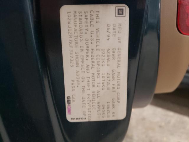 1G2WJ12M7RF337325 - 1994 PONTIAC GRAND PRIX 绿色 照片 12