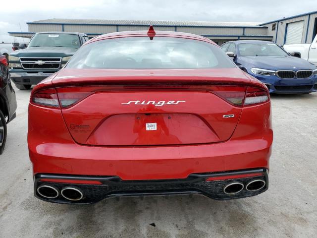 KNAE55LC4P6124870 - 2023 KIA STINGER GT RED photo 6