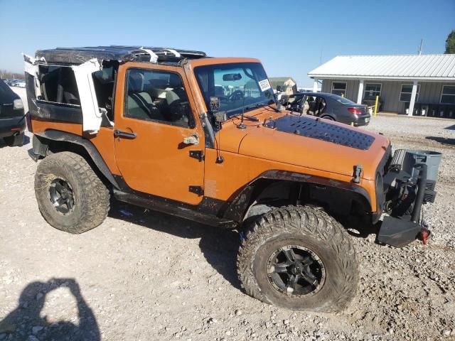 1J4FA24138L516332 - 2008 JEEP WRANGLER X ORANGE photo 4