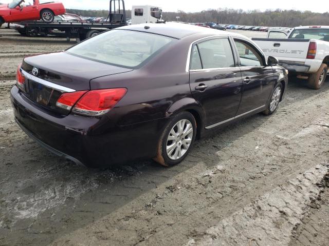 4T1BK3DBXBU402258 - 2011 TOYOTA AVALON BAS BURGUNDY photo 3