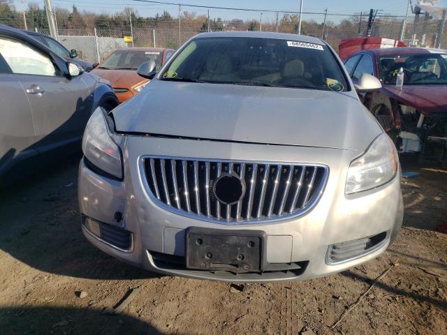 W04GR5EC0B1013598 - 2011 BUICK REGAL CXL SILVER photo 5