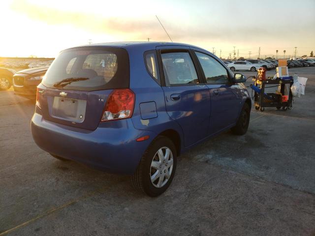 KL1TD66638B003014 - 2008 CHEVROLET AVEO BASE BLUE photo 3