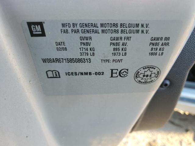 W08AR671585086313 - 2008 SATURN ASTRA XE GRAY photo 12