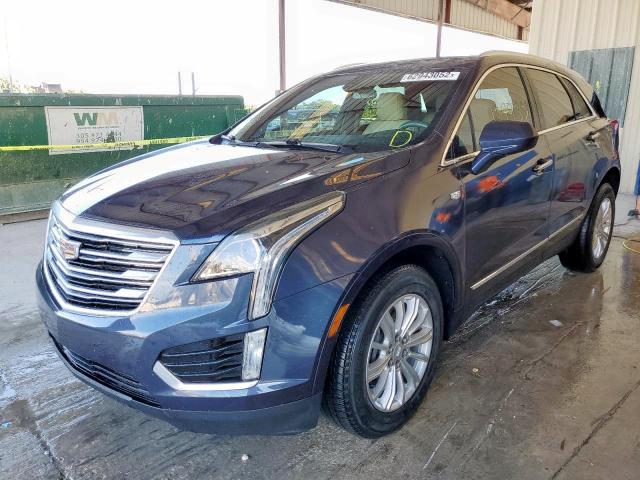 1GYKNARS0JZ132980 - 2018 CADILLAC XT5 BLUE photo 2