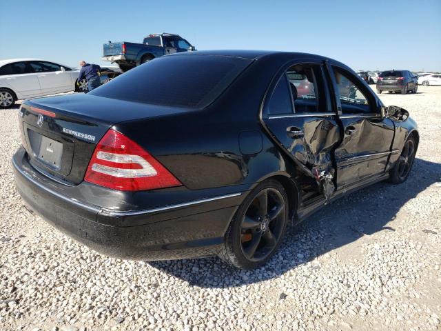 WDBRF40J95A710682 - 2005 MERCEDES-BENZ C 230K SPO BLACK photo 3